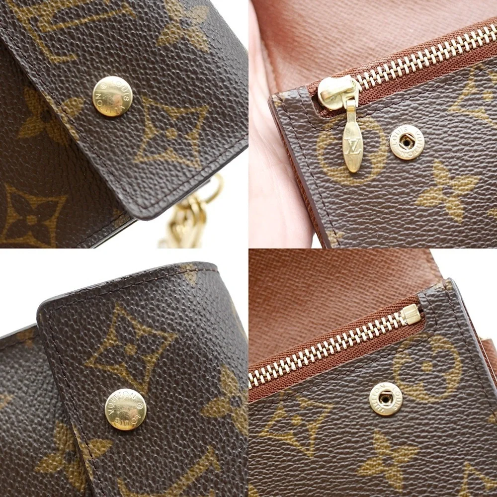 🍓LV Two-Buttons Monogram Wallet